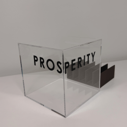 Gennemsigtig Sparegris - Firkantet