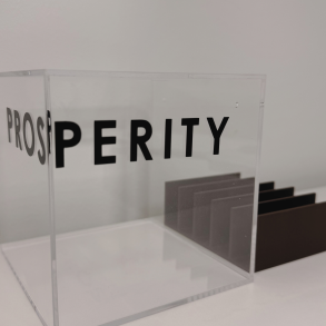 Gennemsigtig Sparegris - Firkantet